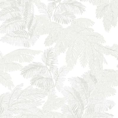 Papel de Parede Thema Folhagem Branco 28810