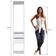 Guarda Roupa Closet 2 Gavetas E Cabideiro Branco 40x45x183cm Modulado