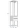 Guarda Roupa Closet 2 Gavetas E Cabideiro Branco 40x45x183cm Modulado