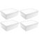 4 Caixas Organizadoras de Alimentos 11L Empilhável Hermética Plasvale Plástica Hotel