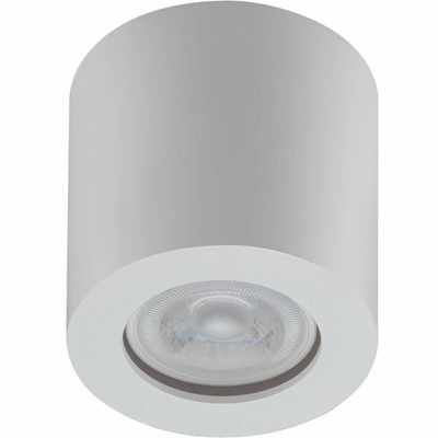 Spot de Sobrepor Redondo Branco Bivolt MR16 Luminária de Teto Baixa Zoom Dital