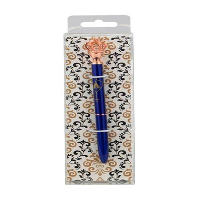 Caneta Roller Nossa Senhora Aparecida Azul Com Coroa