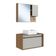 Gabinete Suspenso 80cm Mel Arenas Toalheiro Cuba Espelheira Conjunto para Banheiro CJ8040.10MA