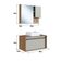 Gabinete Suspenso 80cm Mel Arenas Toalheiro Cuba Espelheira Conjunto para Banheiro CJ8040.10MA