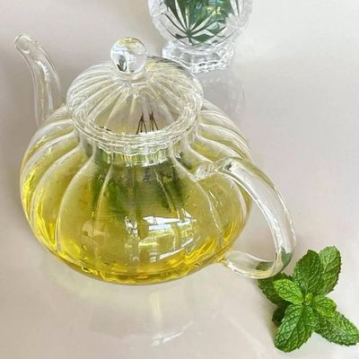 Chaleira de Vidro Borossilicato com Infusor de Chá Lyor 800ml Classic Resistente ao Calor