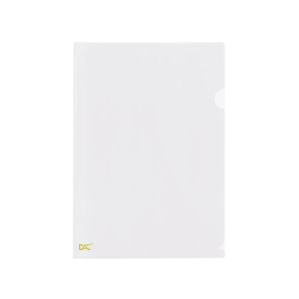 Pasta L Dac A4 Plastica Cristal com 10 Unidades 30x22cm