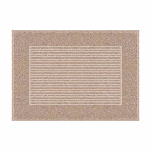 Toalha de Piso Atlântica Basic Antiderrapante 100% Algodão 70x50cm Pedra