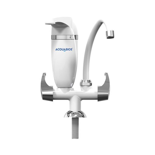Torneira Móvel Acquabios com Filtro de Bancada Premium Branca e Cromada Torneira Móvel Acquabios com Filtro de Bancada Premium Branca e Cromada