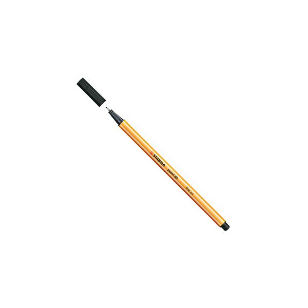 Caneta Hidrográfica Stabilo Point 0.4mm Fine Preta