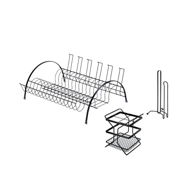 Kit Cozinha Arthi com 3 Peças Preto 9110