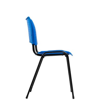 Cadeira Fit com Assento e Encosto em Polipropileno Azul Roal