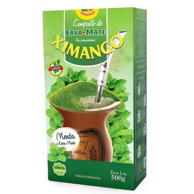 Kit 3 Erva Mate 500g cada Chimarrão Composta Menta À Vacuo Ximango Mate