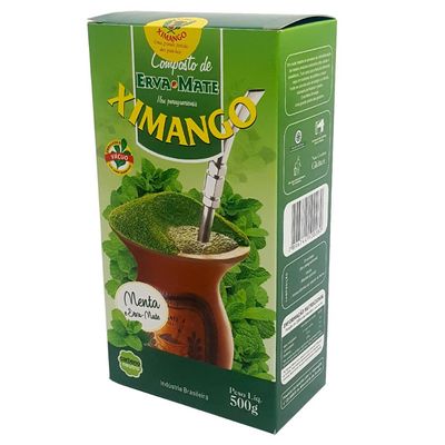 Kit 3 Erva Mate 500g cada Chimarrão Composta Menta À Vacuo Ximango Mate