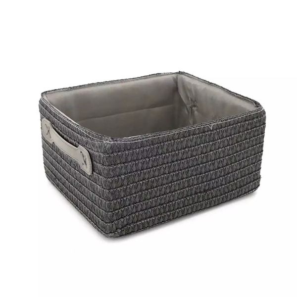 Cesto Organizador Le Fibra Natural Bege com Alças 26x20x13cm - Item Sortido