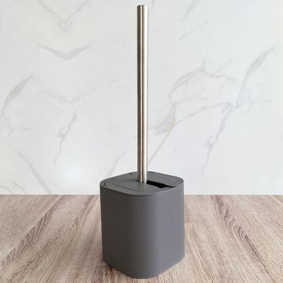 Suporte Escova Sanitária com Tampa para Banheiro Lavabo Polipropileno Dual OU Chumbo