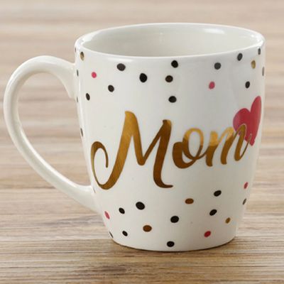 Caneca Le Mom Cerâmica Branca 379ml