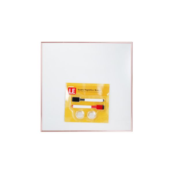 Quadro Branco Le com 2 Marcadores e 2 Ímãs 35,5x35,5cm