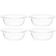 Kit 4 Tigelas para Sobremesa Wolff Pearl 180ml Bowls Vidro Servir Frutas Petiscos Doces