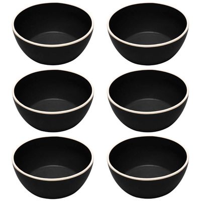 Kit 6 Bowls Melamina 600ml Cumbuca 15cm Tigela Class Wolff Sobremesa Porções Sopas
