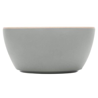 Kit 12 Tigelas de Melamina Bowl Cinza 600ml Class Wolff Sobremesas Porções Sopas