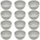 Kit 12 Tigelas de Melamina Bowl Cinza 600ml Class Wolff Sobremesas Porções Sopas