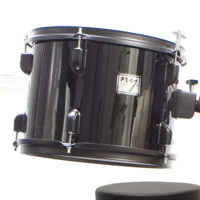 Bateria Acústica 2T EBK Preta com Banco NY F1rst