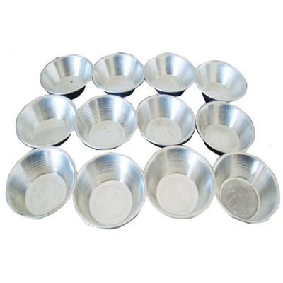 Kit Forminha Mini Empada Alumínio Nº 3 Para Buffet (12 Unid)