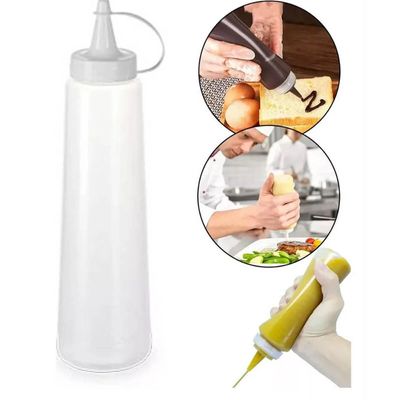 Kit 64 Bisnaga Plástica 400ml Plasvale Servir Molhos Lanchonete Restaurante