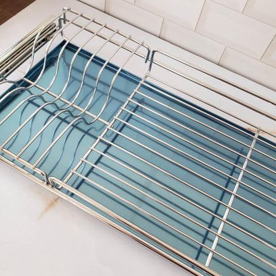 Escorredor de Louças 770mm Aéreo Corrediças Deslizantes com Bandeja Inox Schmitt Inox