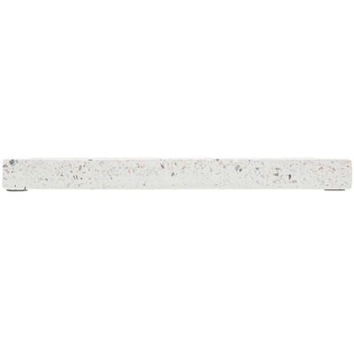Bandeja de Mármore Terrazo Lyor Retangular 25x10x2cm Decorativa para Bancada de Banheiro