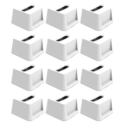 Kit 12 Porta Guardanapos de Mesa Quadrado Branco Restaurante Lanchonete Bar Crippa