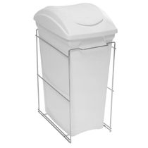 Lixeira Aramada Deslizante Simples 15L Aço Inox com Corrediças Telescópicas Piva