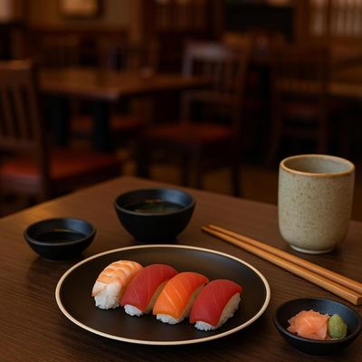 Kit 30 Pratos para Sushi 21,5cm Melamina Wolff Restaurante Sashimi Culinária Oriental
