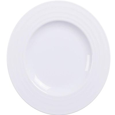 Prato Sobremesa Branco 21cm Porcelana Vibrare Tramontina Avulso Bolo Torta Doces