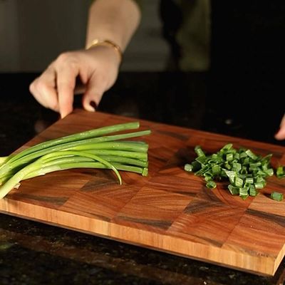 Prancha de Corte Invertida Tábua de Carne Cozinha Essence Madeira Eucalipto Red Grandis