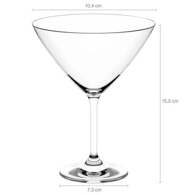 48 Taças de Cristal 210ml Servir Martíni Coquetéis em Bares Eventos Dry Haus Concept