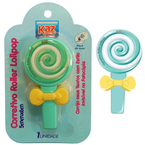CORRETIVO ROLLER LOLIPOP - 5MMX6M VERDE - KZ827RS - KAZ