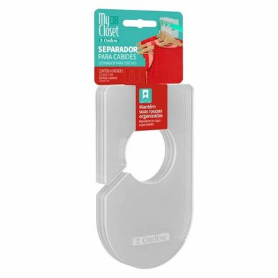 Kit 6 Separador de Cabides Divisor Tamanho Roupas Arara de Loja Organizador Ordene