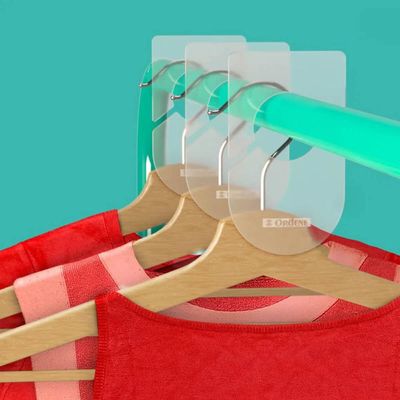 Kit 6 Separador de Cabides Divisor Tamanho Roupas Arara de Loja Organizador Ordene