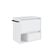 Gabinete de Banheiro Suspenso Branco 60cm com Toalheiro 1 Porta e 1 Gaveta BH8050