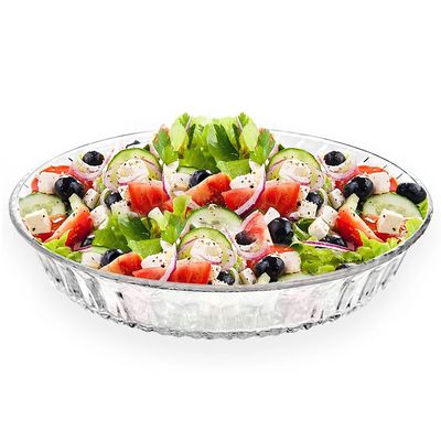 Prato para Bolos e Frutas em Vidro Le Diamond Redondo 29cm