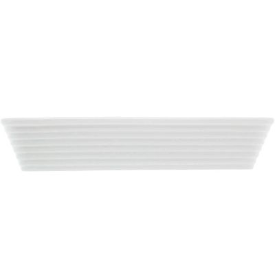 Kit 4 Travessas de Porcelana Branca 26x17x5cm Refratário Linea Lyor Prato Retangular