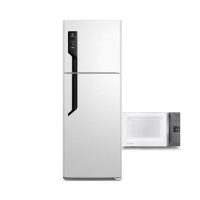 Geladeira Electrolux Frost Free TF71 Duplex Efficient 480L + Micro-ondas Electrolux 36L Branco / 110V