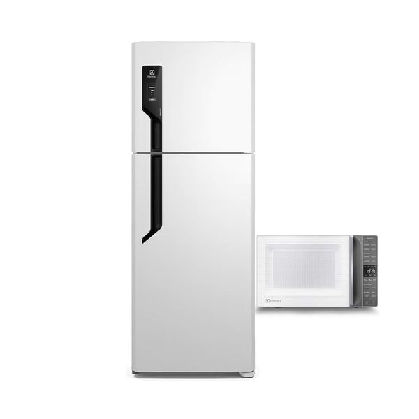 Geladeira Electrolux Frost Free TF71 Duplex Efficient 480L + Micro-ondas Electrolux 36L Branco / 110V