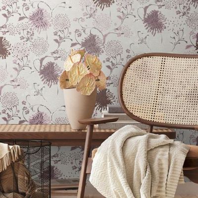 Papel de Parede House of Turnowsky Floral Branco 389001