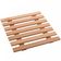 Descanso de Bambu Apoio Para Panela Quente 17cm Lyor Quadrado de Mesa