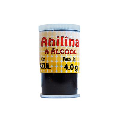 Anilina Glitter Blister não Comestível Azul 4g