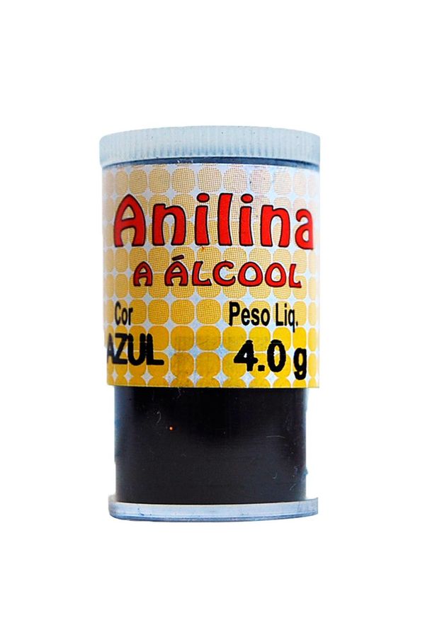 Anilina Glitter Blister não Comestível Azul 4g