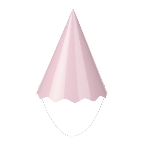 Chapéu de Aniversário Silver Liso Rosa com 8 Unidades Chapéu de Aniversário Silver Liso Rosa com 8 Unidades