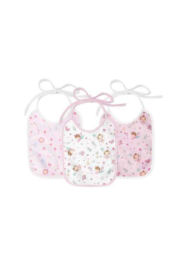 Babador Papi Karinho Flanelado com 3 Unidades Estampas Femininas